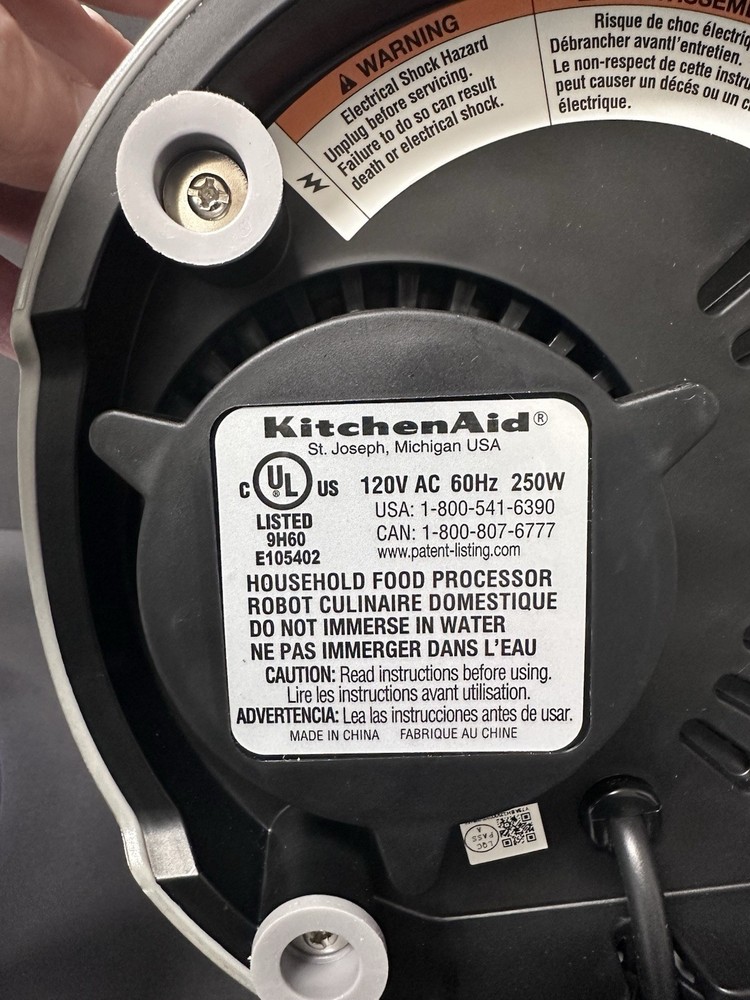 KitchenAid 9 Cup Food Processor | W All Attachments | KFP0919CU | Tested