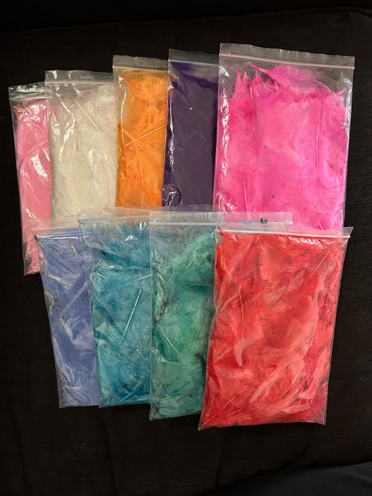 Colorations Solid Color Feather Pack 5oz. 9 Colors