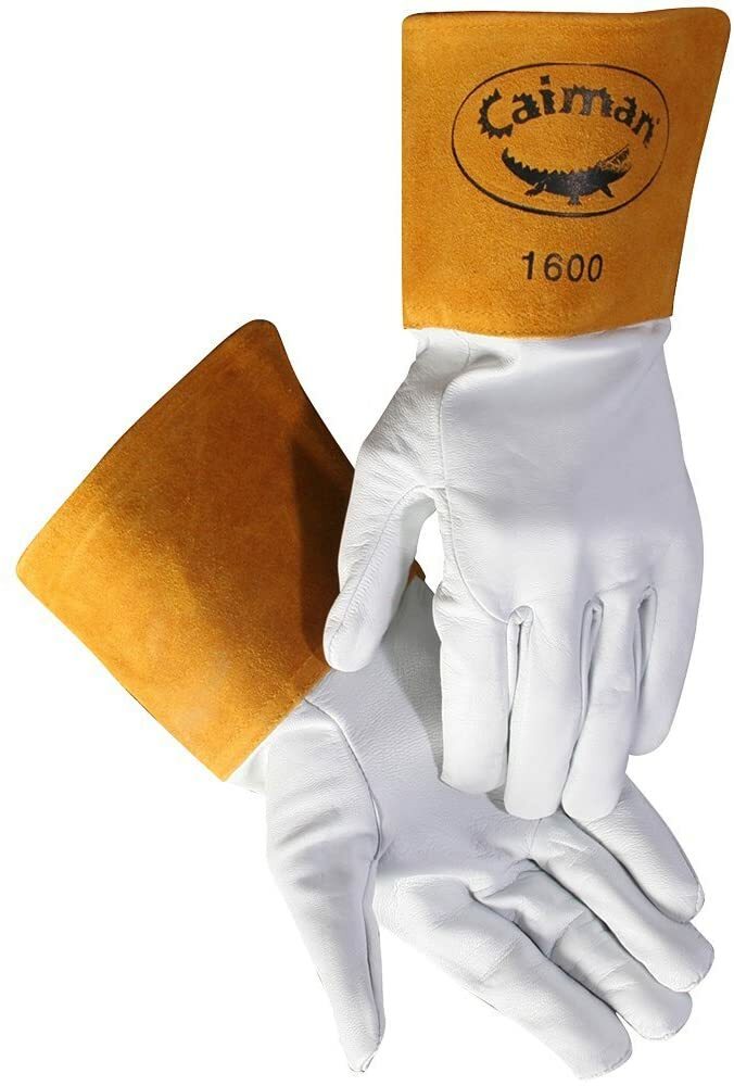 Caiman White Goatskin, Long Cuff, Welding-Tig/Mig