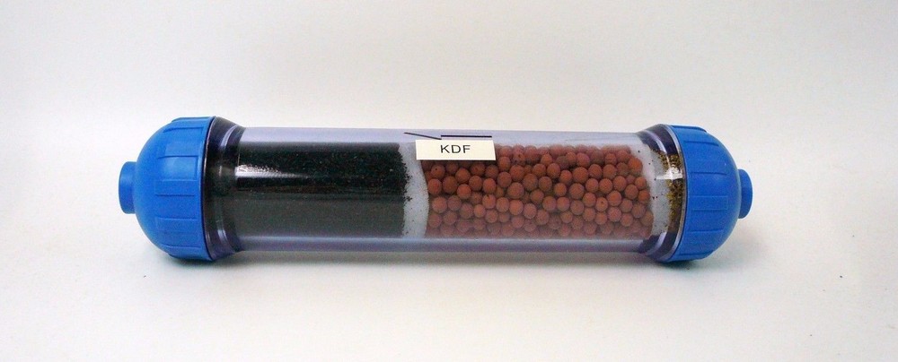 Clear Refillable Catalytic Carbon Mineral KDF 55 Inline Filter RO system