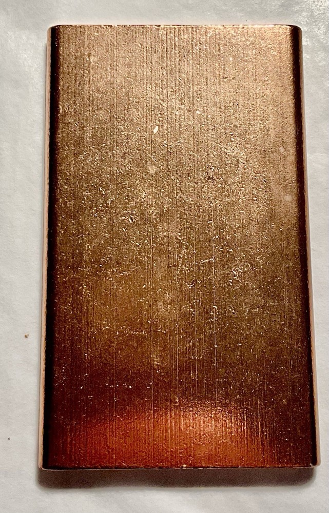 1/2 Pound lb. Copper Bar Rectangle Ingot Element Design. (NEL1047).