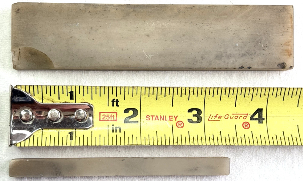 Two Small Translucent sharpening Stones Used