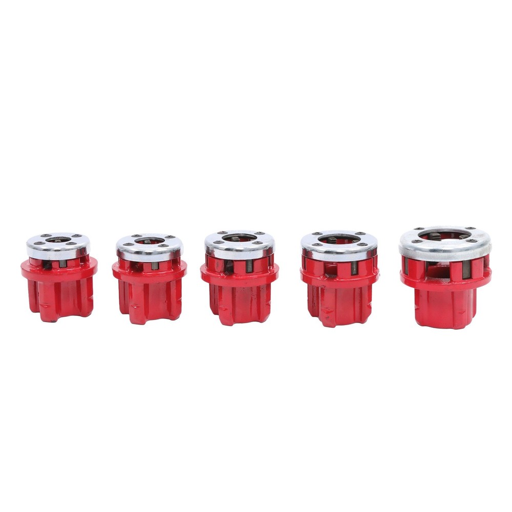 Ratcheting Pipe Threading Tool Set Ratchet Pipe Threader Kit With 6 Dies Set