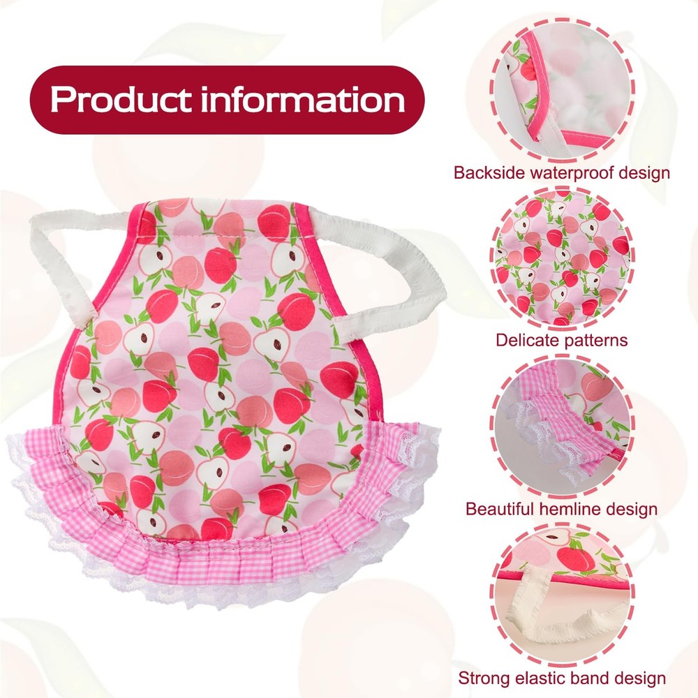 Chicken Saddle 6PCS Hen Wing Back Protector Poultry Apron Elastic Strap Jacket