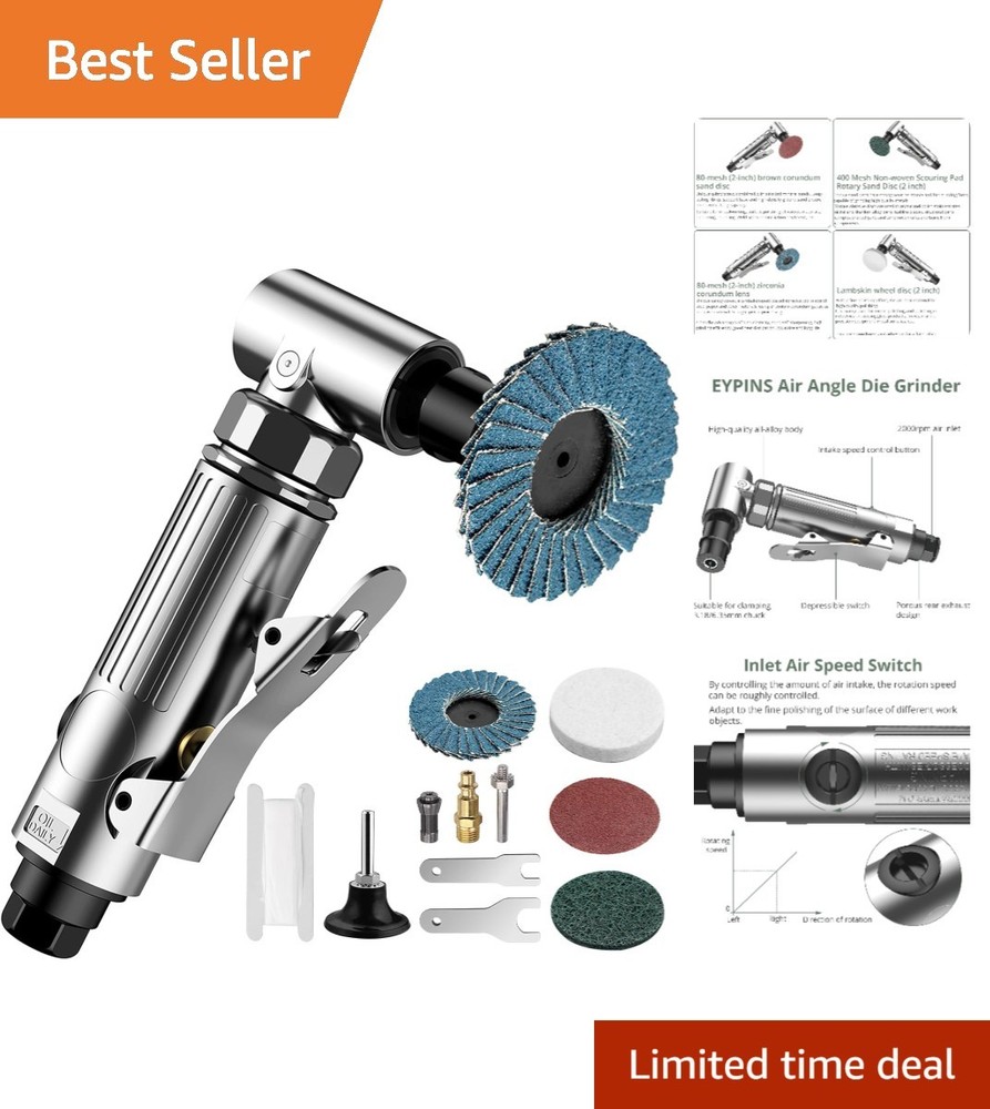 Compact 90-Degree Air Die Grinder - Lightweight Polishing Tool for Professionals
