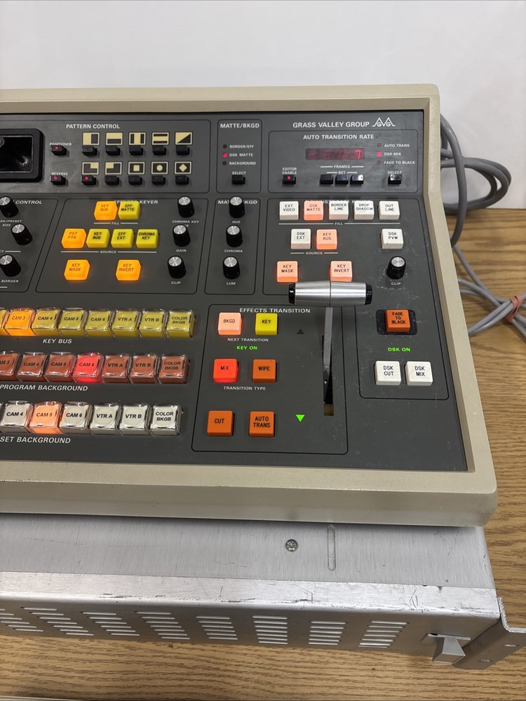 Grass Valley Group Model 100 Switcher w/Electroincs Frame ***Powers On