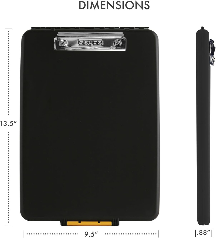 Slimcase Storage Clipboard, Black