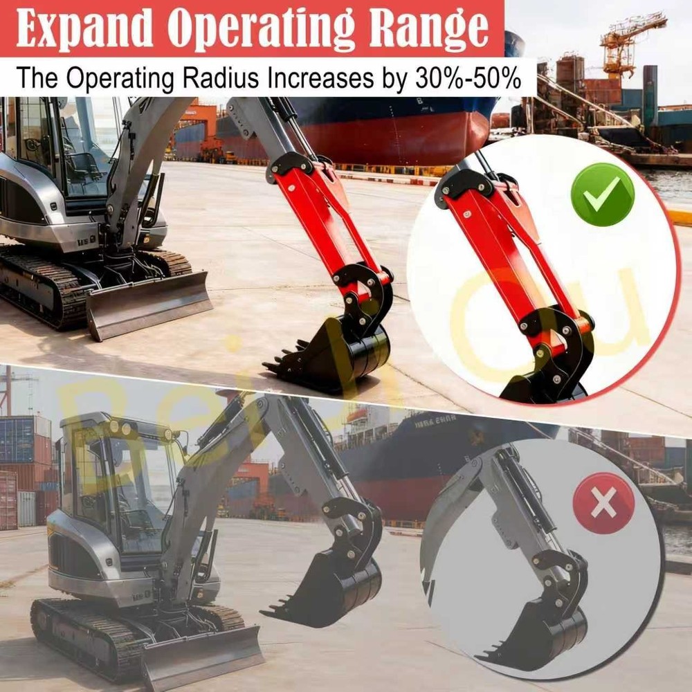 Excavator Arm Extension Kit for 0.8Tons-2tons Mini Excavator