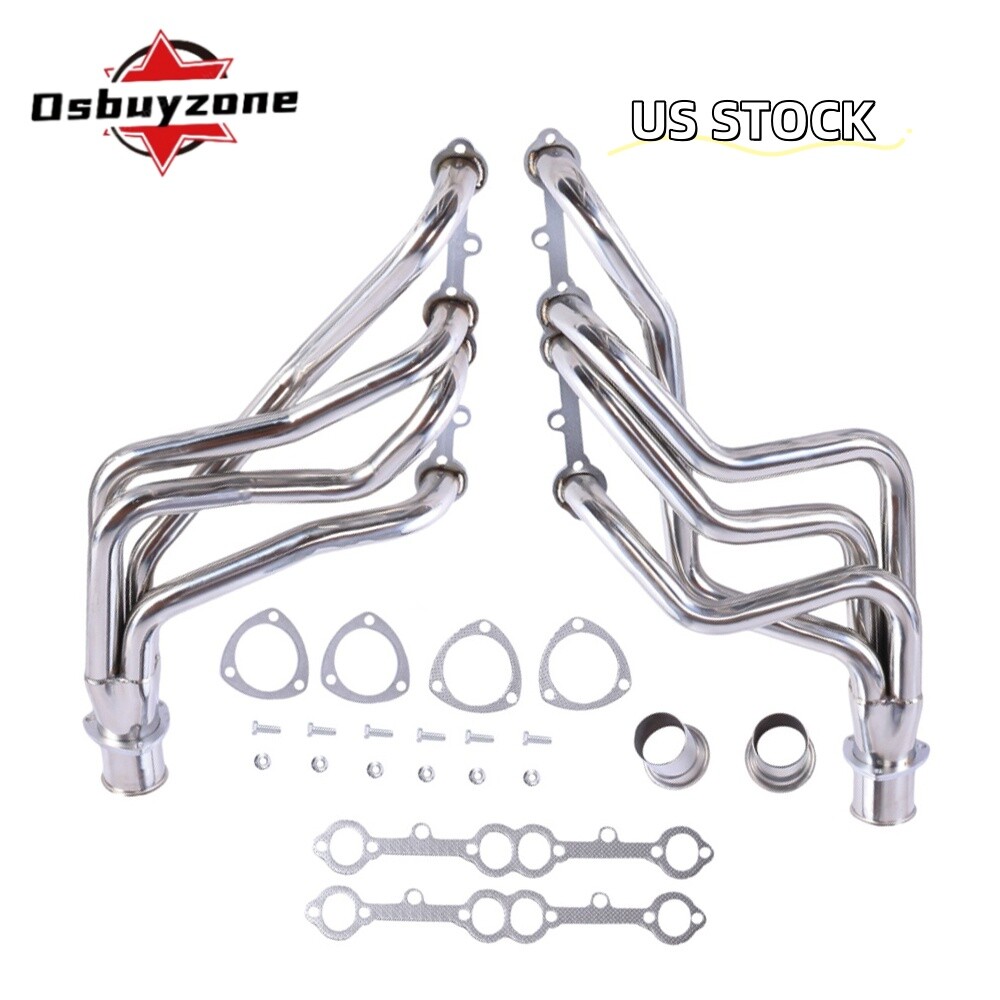 NEW Long Tube Headers for 1973-1985 Chevy GMC Small Block 1-5/8 2WD/4WD Polished
