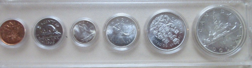 1966 Canada Silver PL YEAR Set. UNC COINS RJ