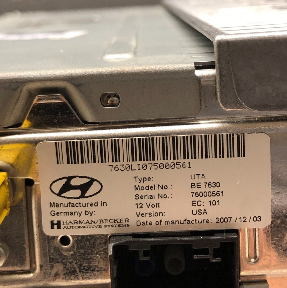 HYUNDAI HARMAN/BECKER AMPLIFIER BE 7630 VERSION:USA