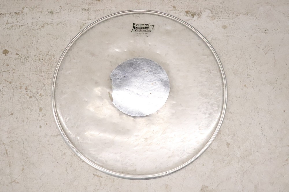 Ludwig 14" Striders Clear Silver Dot Drum Head Vintage #2