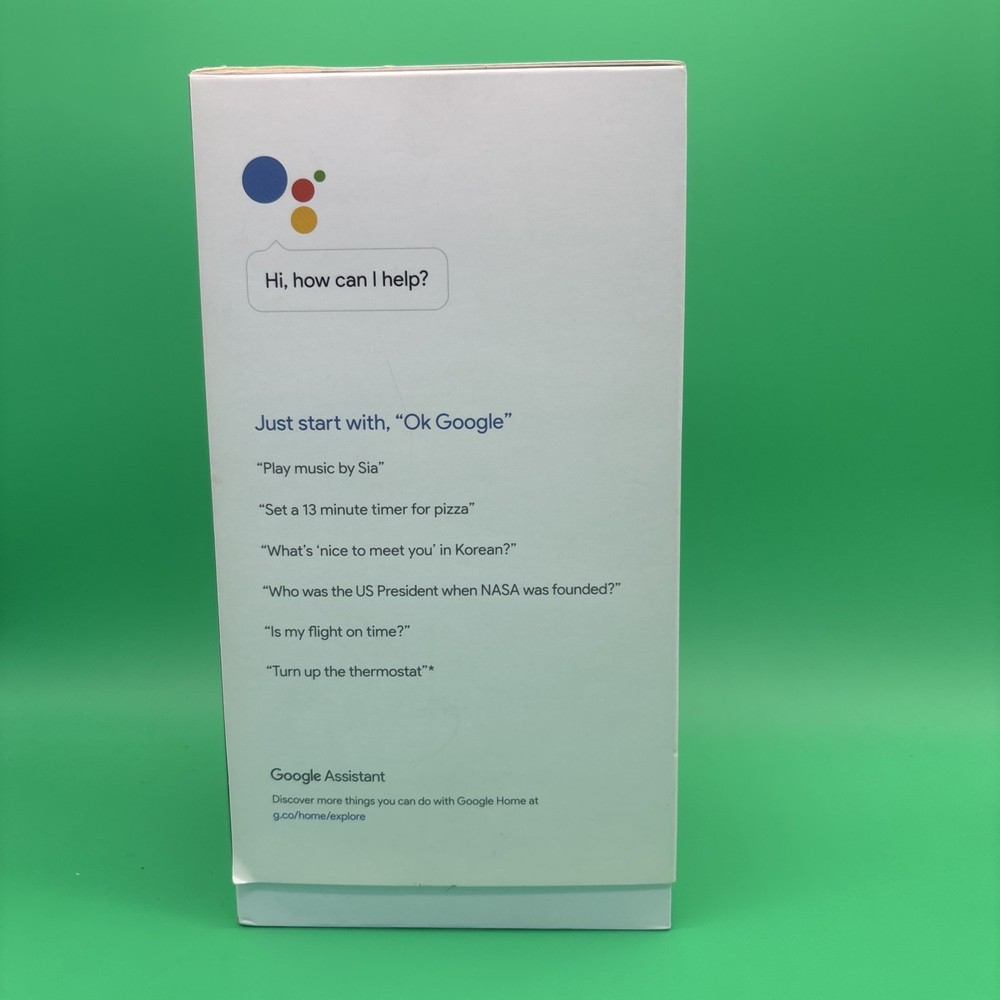 Google Home Smart Assistant - White Slate (US)