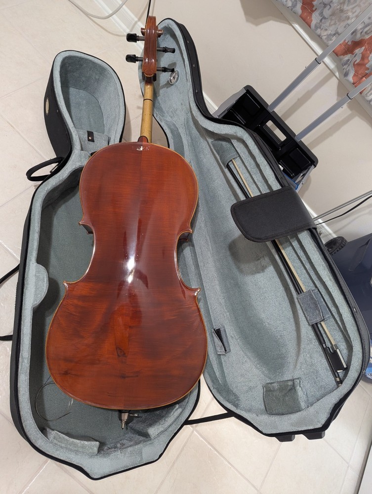 Lightly Used 3/4 Intermediate Cello Outfit + Hard Case