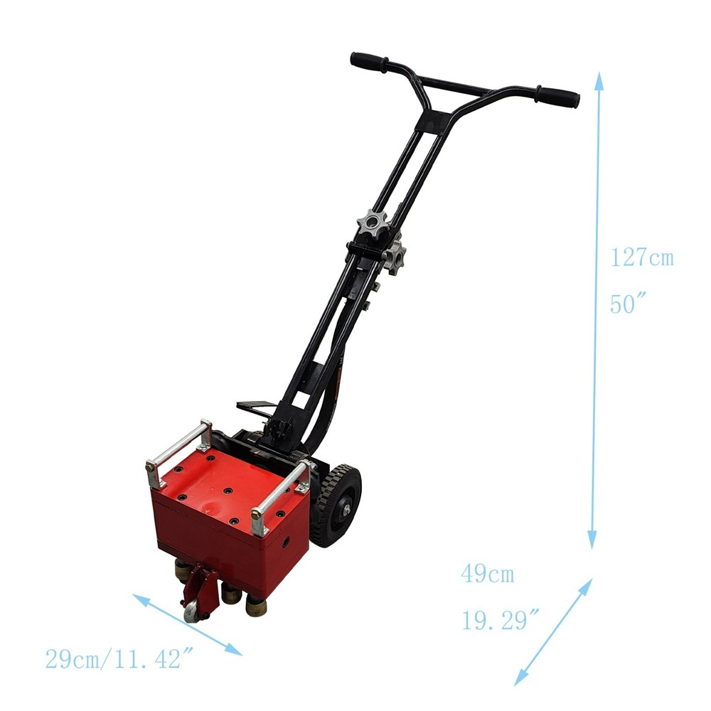7 Head Hand-pushed Concrete Pavement Retreader Air Pressure Chisel Machine