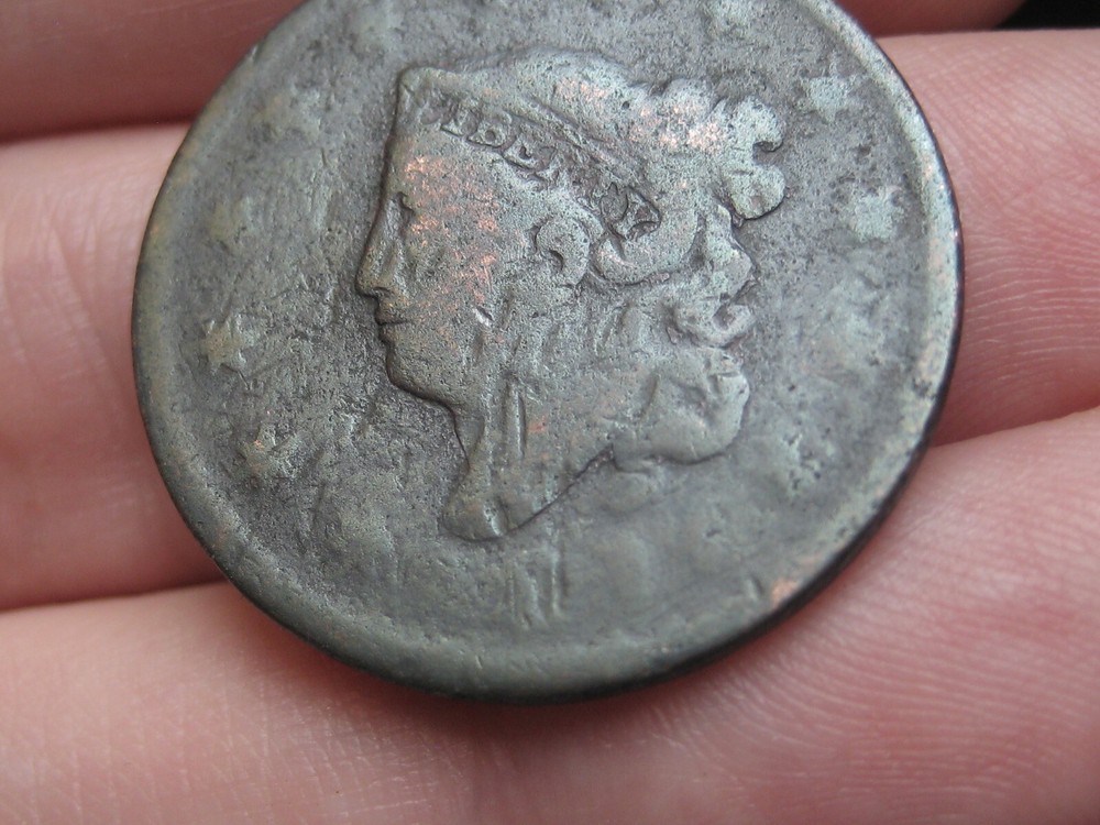 1816 Matron Head Large Cent Penny- About Good Details