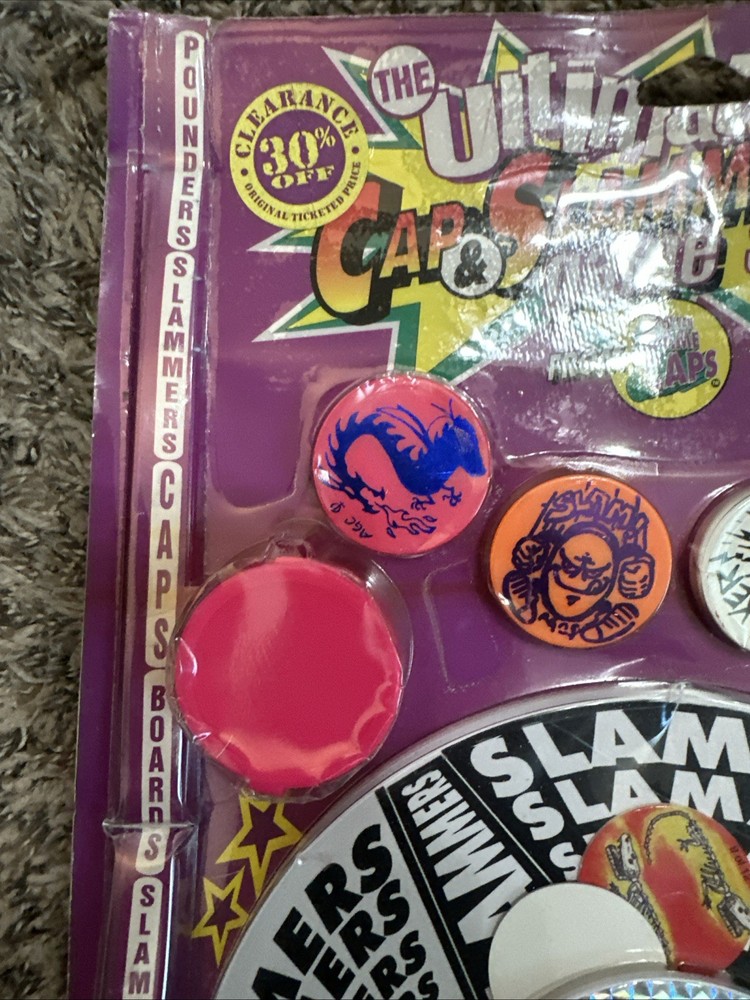 Pog Retro Kaps 2-Player Starter Set Game Includes 30 Pieces NEW