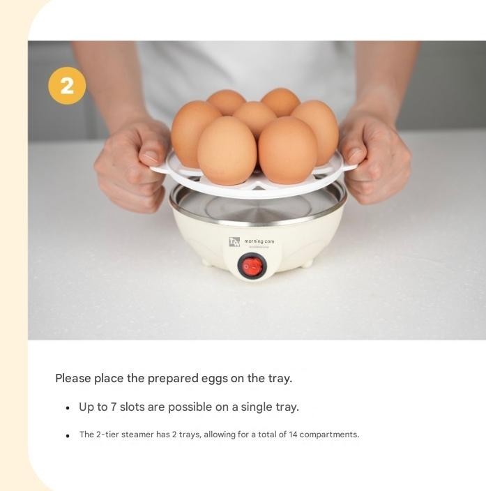 Easy Egg Multi Cooker Electric 17-Egg Capacity Soft Medium Hard-Boiled