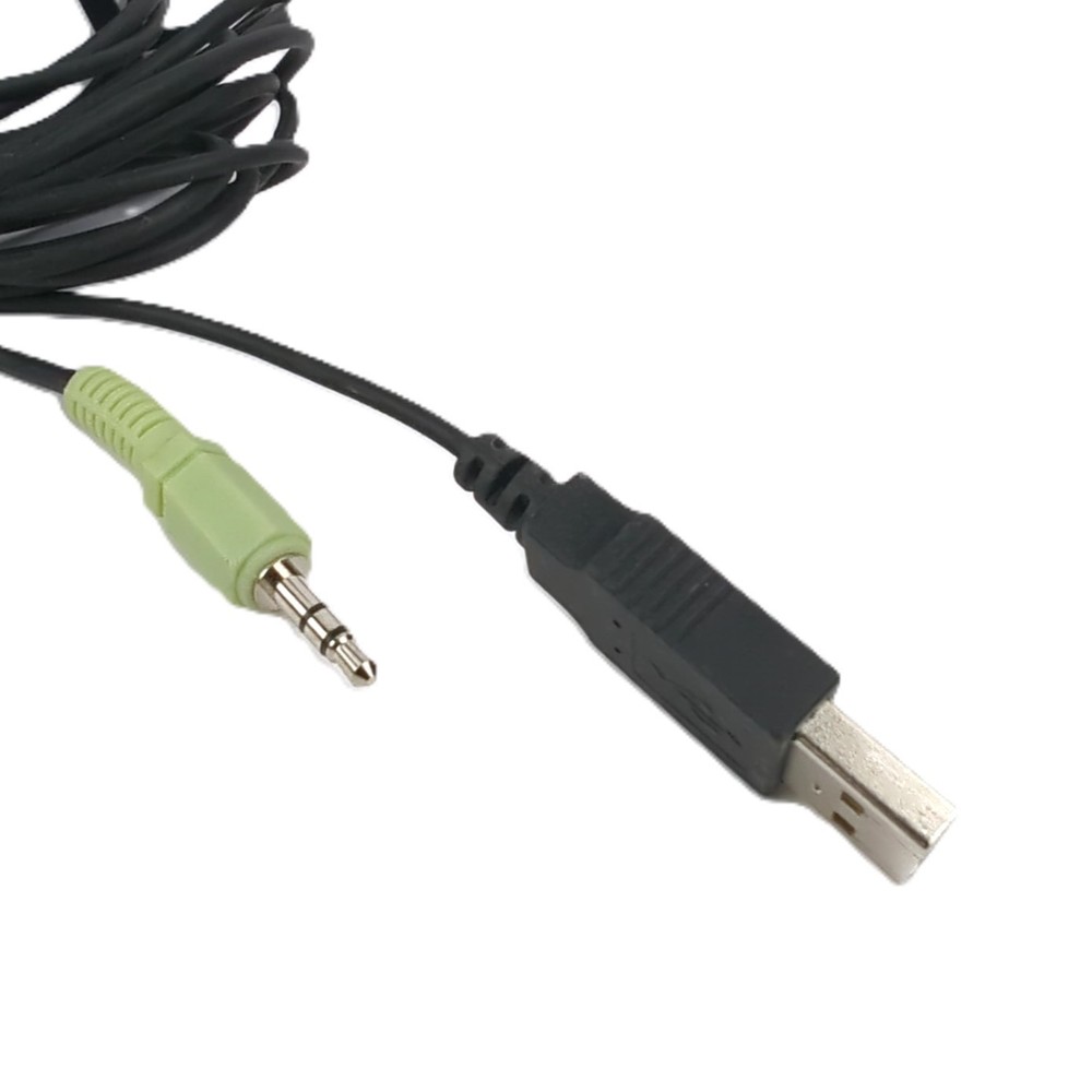 HP H204B USB Powered Flat Computer Speakers Black Wired Desktop Laptop Tested