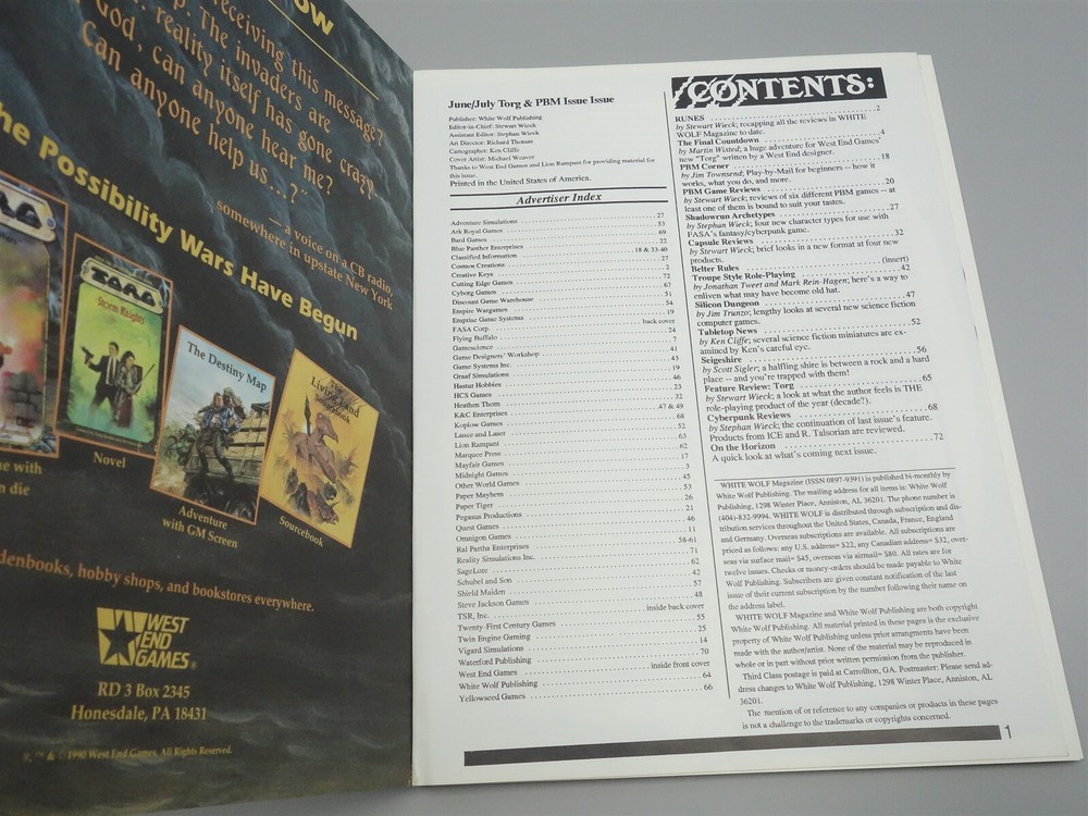 White Wolf Magazine: Issue # 21