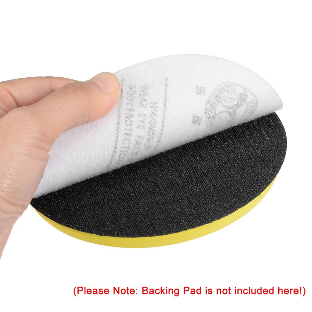 10Pcs 7" Hook and Loop Sanding Disc 400 Grits Flocking Sandpaper Brown