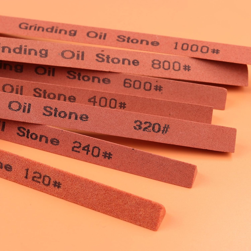 Sharpening Stone Set,16Pcs Triangle Sanding Sticks Knife Whetstone Set White Cor