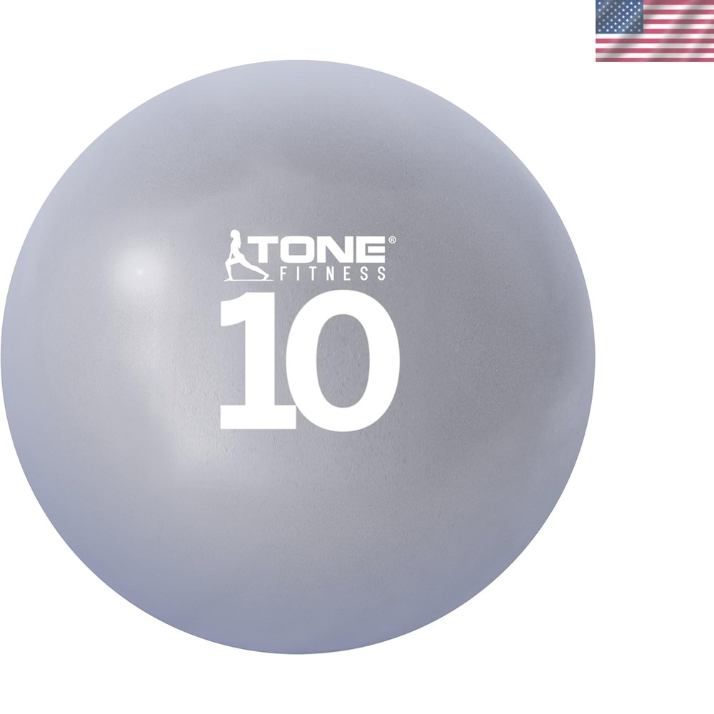 Versatile Soft Weighted Toning Ball - 10 Lbs for Strength and Core Training