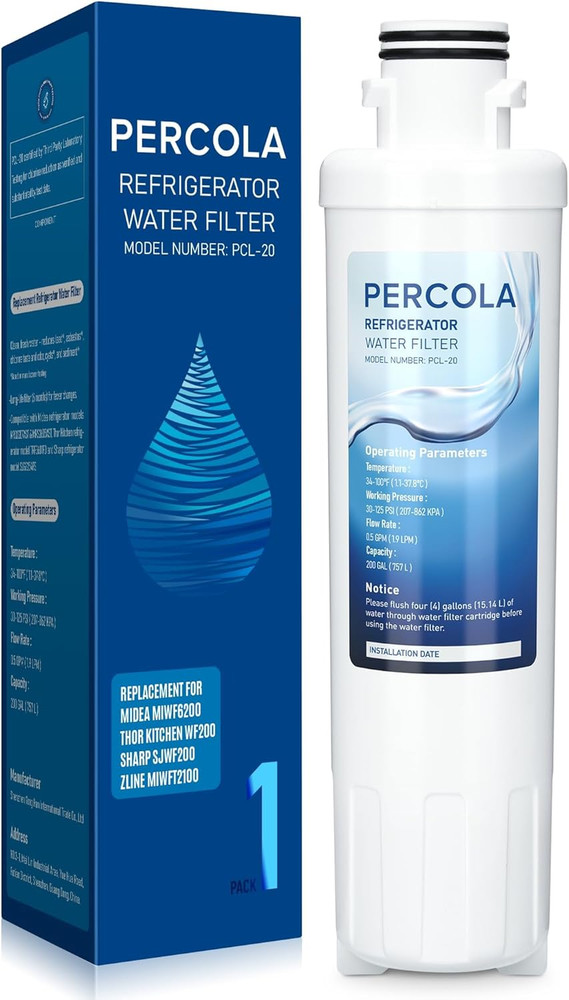 MIWF6200 Water Filter, Compatible with Sharp® SJWF200, SJG2254FS, Thor Kitchen®