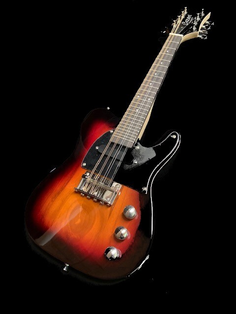 GREAT PLAYING NEW 8 STRING ELECTRIC MANDOLIN SUNBURST SOLID MANDO CASTER