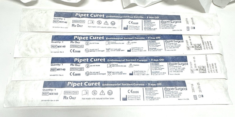 6-Endosee DX Disposable Cannulas & 4-Endometrial Suction Currettes
