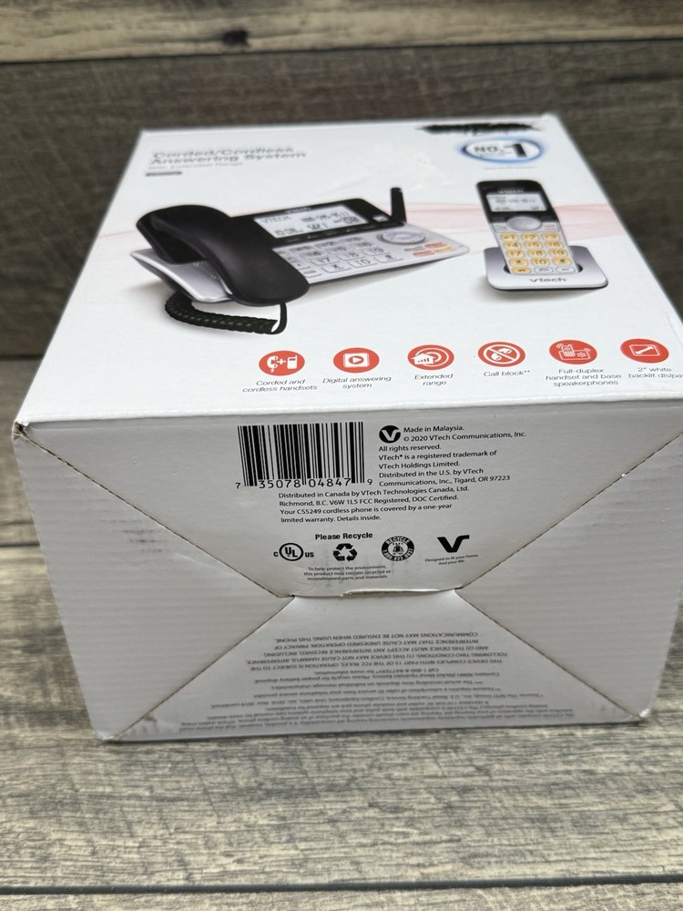 VTECH CS5229 Cordless Answering System With 1 Handset & Extended Range