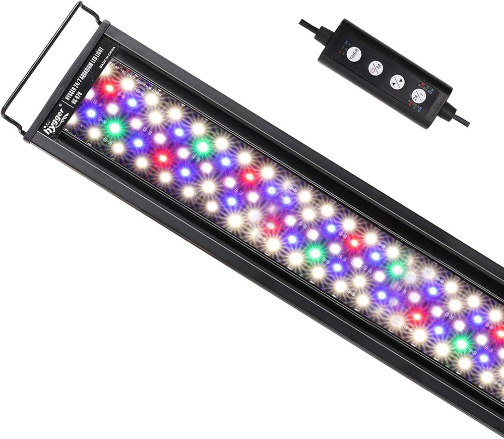 hygger Advanced LED Aquarium Light with Timer, 24/7 Lighting Cycle & DIY Mode
