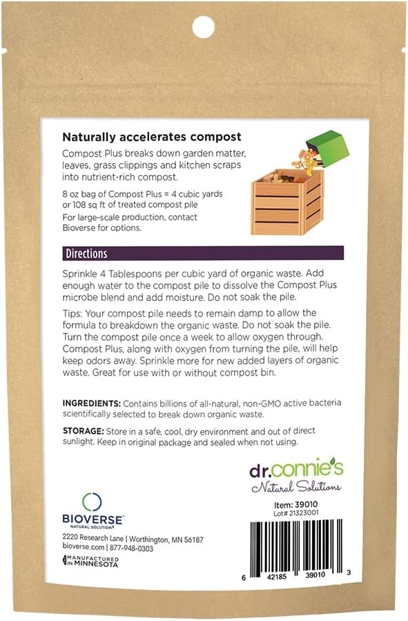 Dr. Connie’s 100x Compost Accelerator - Fast-Acting Microbes for Odour Control