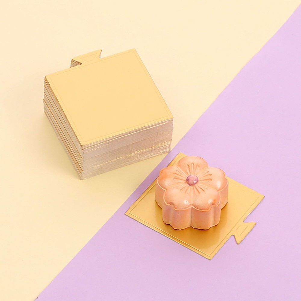 3.1" Mini Cake Base Square Cardboard Perfect for Cake Decorating Cake Dessert...