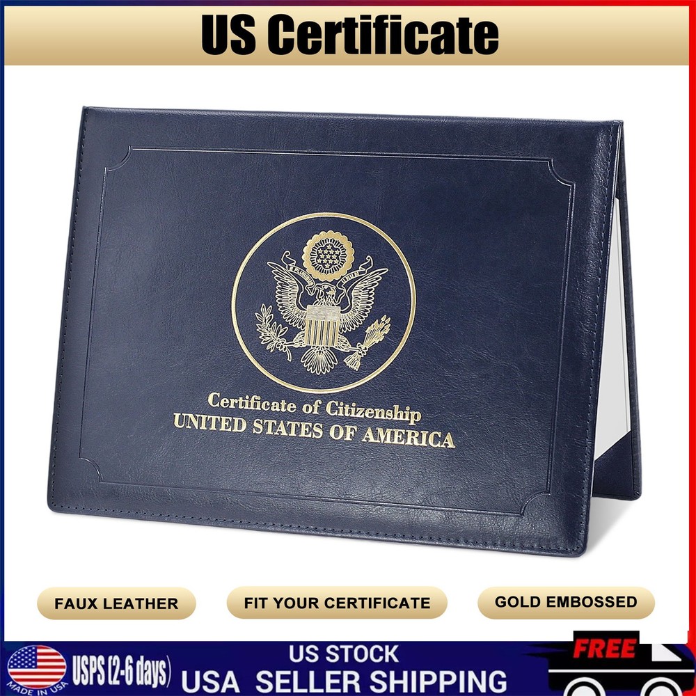 Padded Citizenship Certificate Holder - Secure Storage and Professional Display