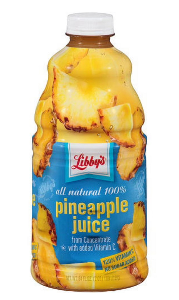 (2 pack) Libby's 100% Pineapple Juice, 64 Fl. Oz.