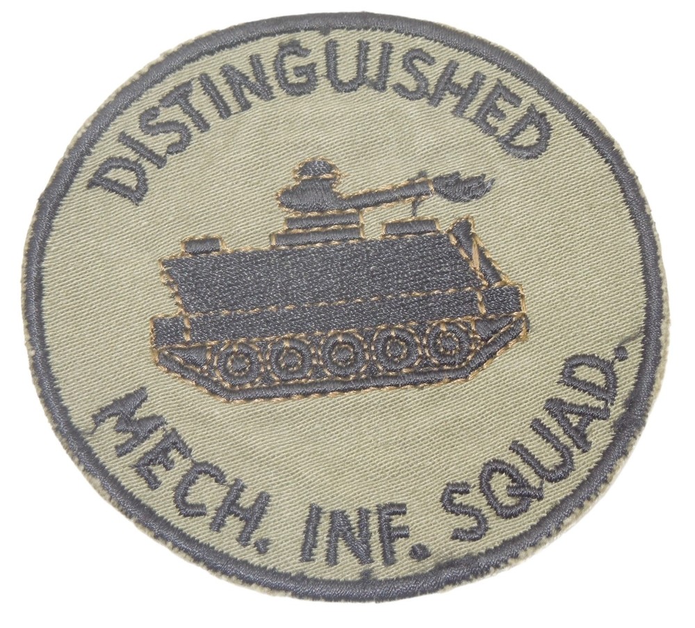 Original Vietnam War US Army Distinguished Mechanized Squad Armored Patch N72