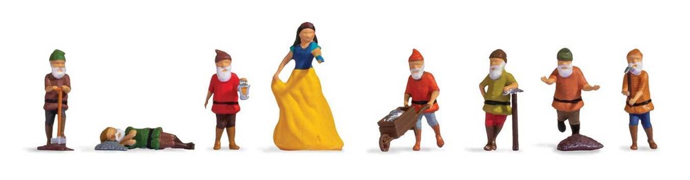 Noch 15803 HO Scale Snow White & 7 Dwarfs