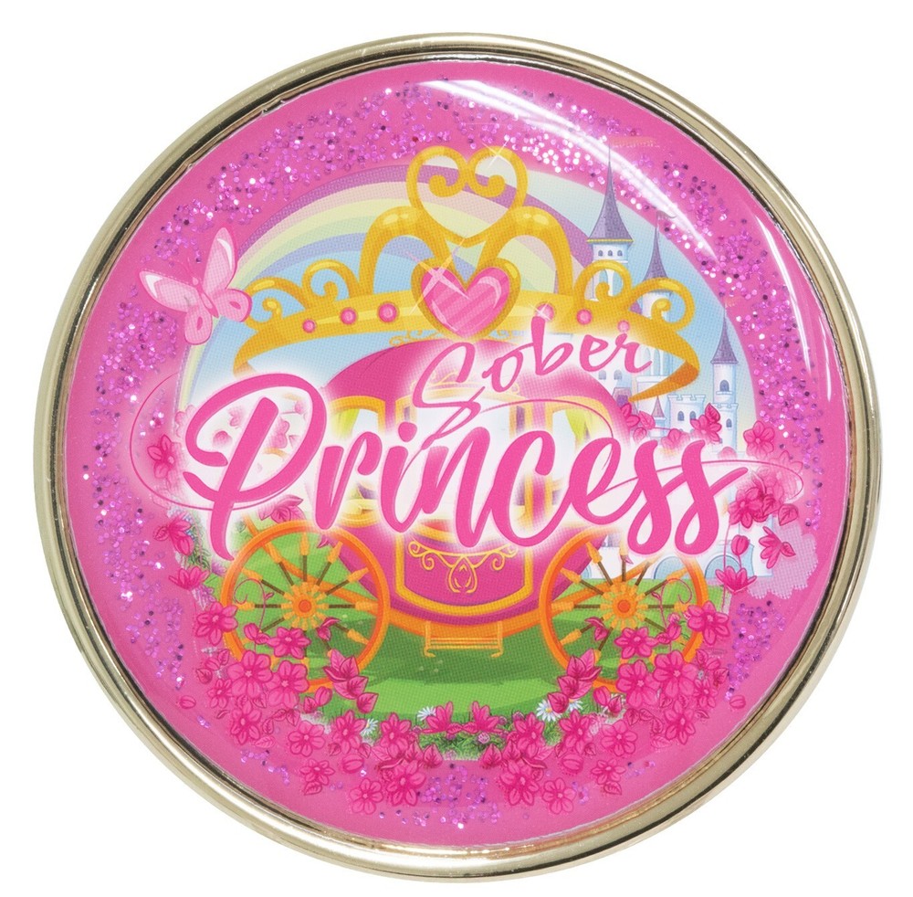AA Recovery Medallion - Sober Princess