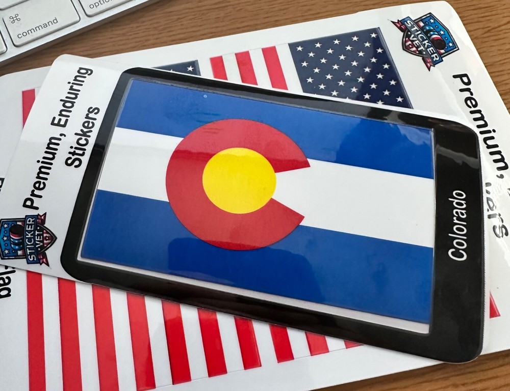 COLORADO STATE FLAG STICKER 4x2.5