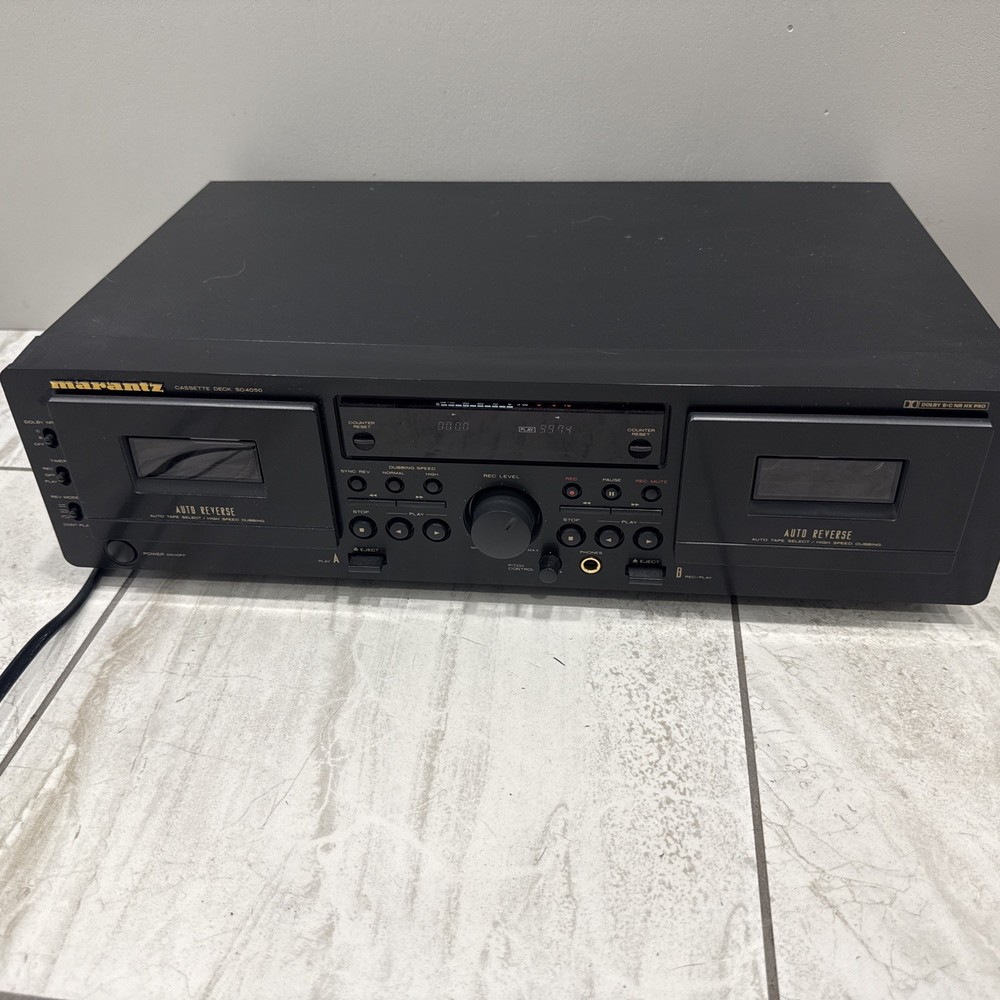 Marantz SD4050 Dual Cassette Deck Working