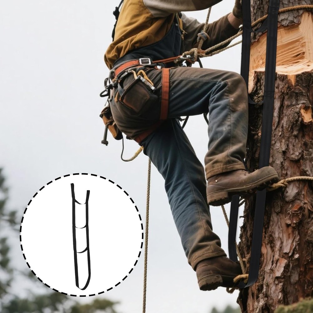 3-Step Hunting Climbing Aider, 5.3ft Lightweight Tree Stand Steps Easy-to-Use Ro