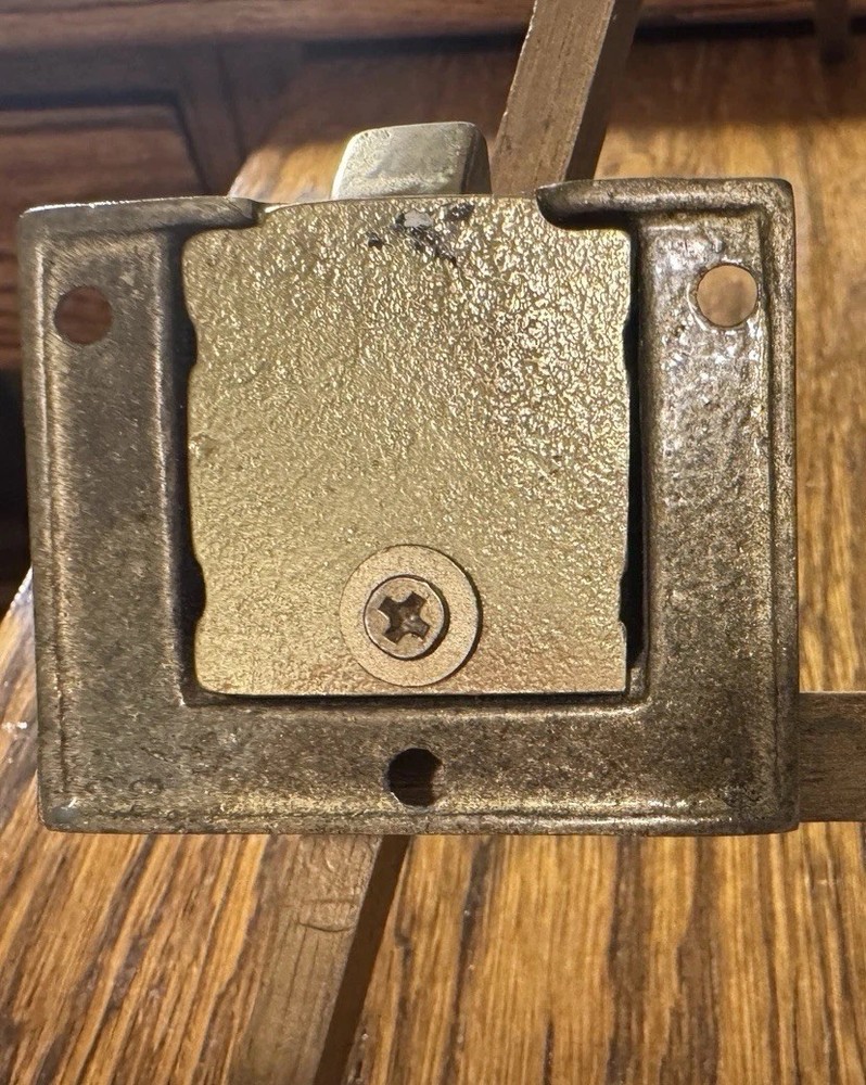 Vintage Solid Brass Cabinet Bolt Latch – Decorative Surface Mount Hardware