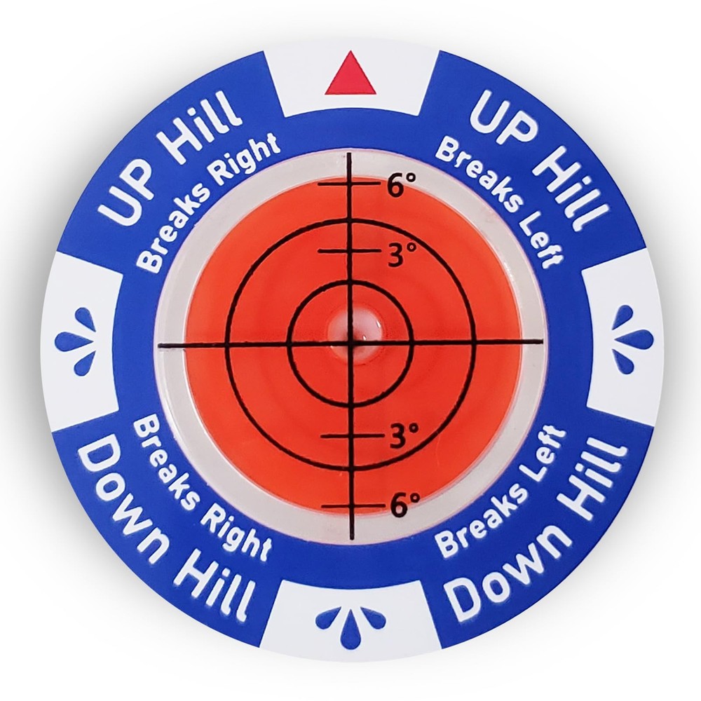 Golf Green Reader - Golf Ball Markers with Level Golf Accessories Golf Puttin...