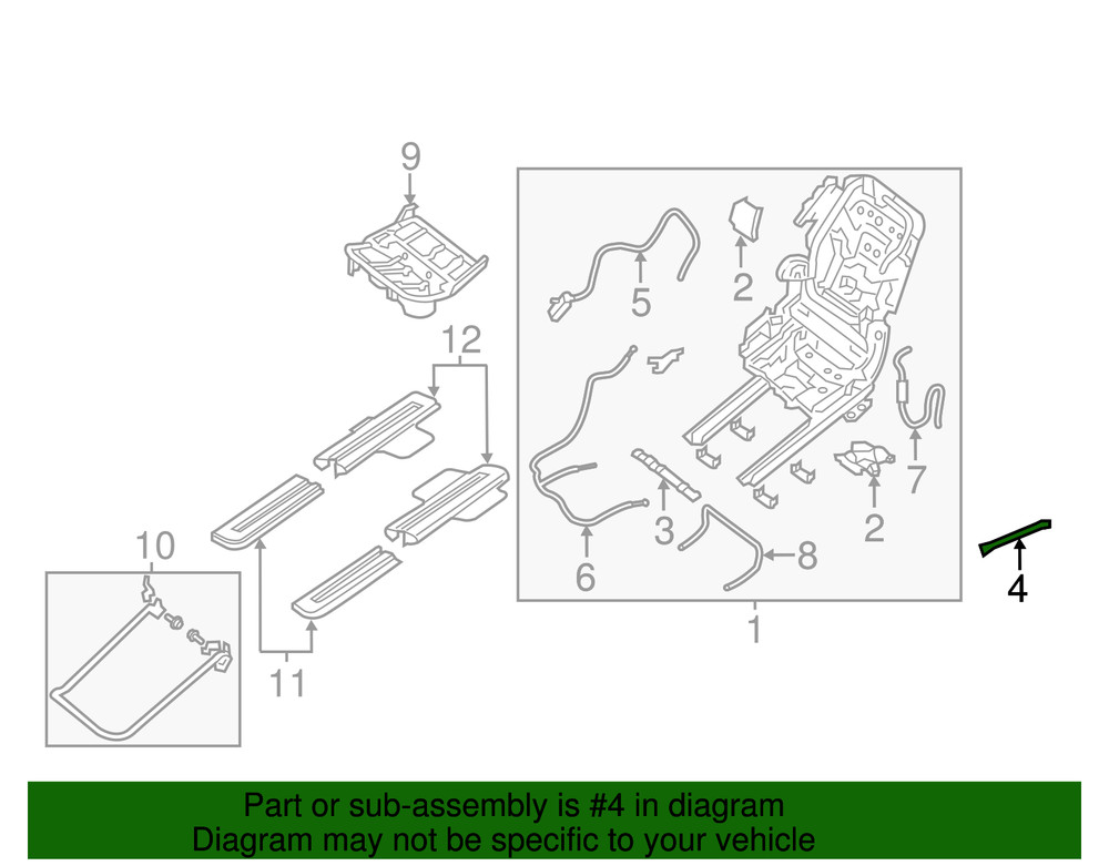 Genuine Nissan Frame Assembly Lower Bracket 88847-3JA0A