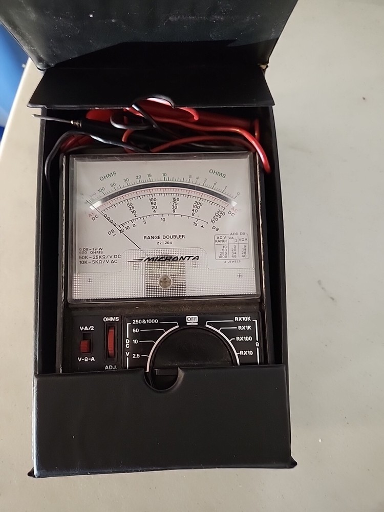 Micronta Range Doubler 50,000 ohms/volt Multitester 22-204B