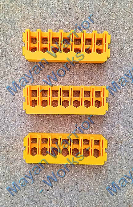 Genuine DEWALT Medium 1 set of 3 each bit Holders - capacity: 7 bits ea - Yellow