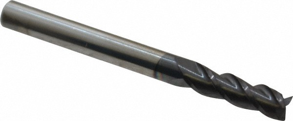 Accupro 3/16", 5/8" LOC, 3/16" Shank, 2" OAL, 3 Flute, Solid Carbide Square E...