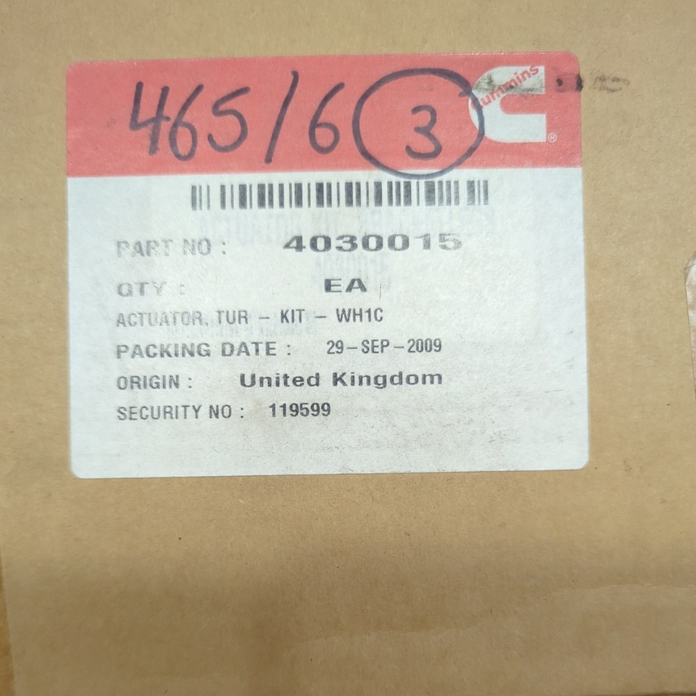 CUMMINS KIT,WASTEGATE ACTUATOR 4030015 NOS