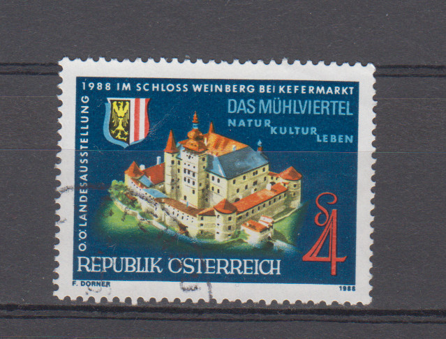 AUSTRIA :  1988 - USED  - SCOTT #  1431   ARCHITECTURE